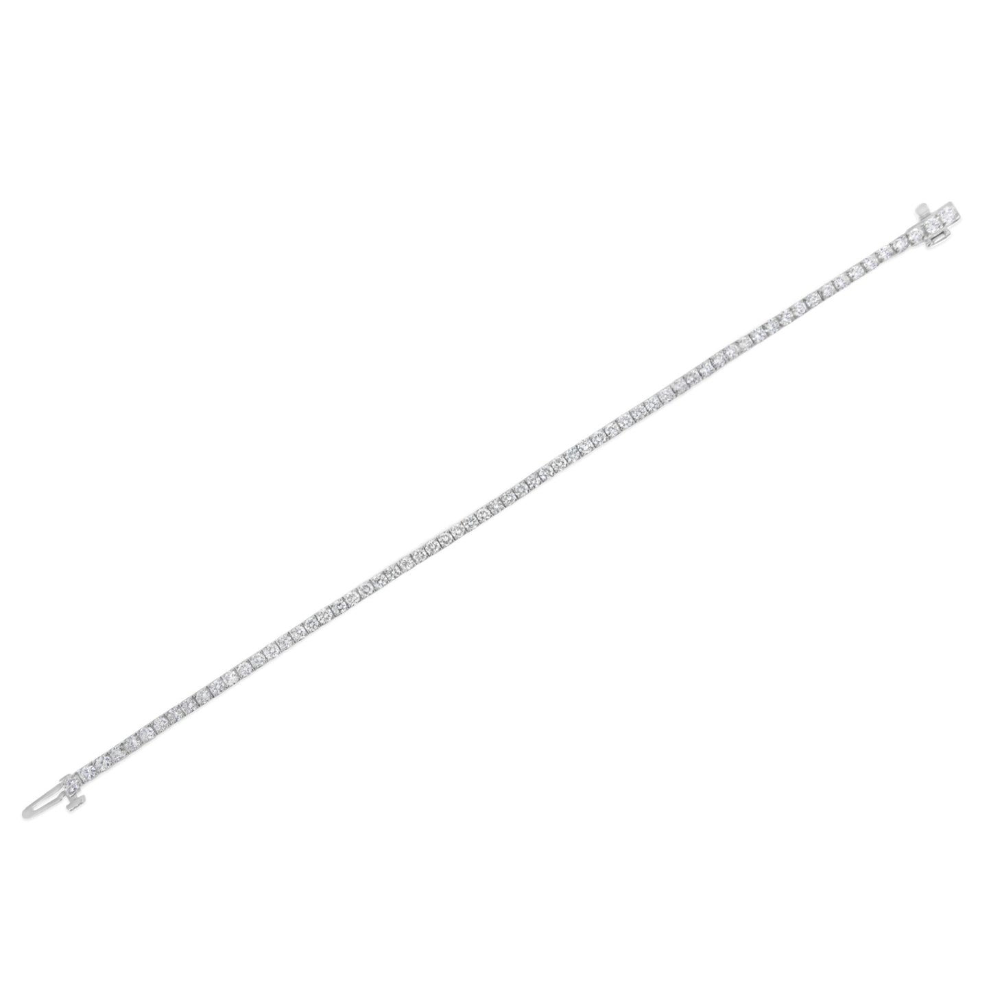 Tennis Bracelet IGI Certified Diamond 14K White Gold - Choice of Carat Weights
