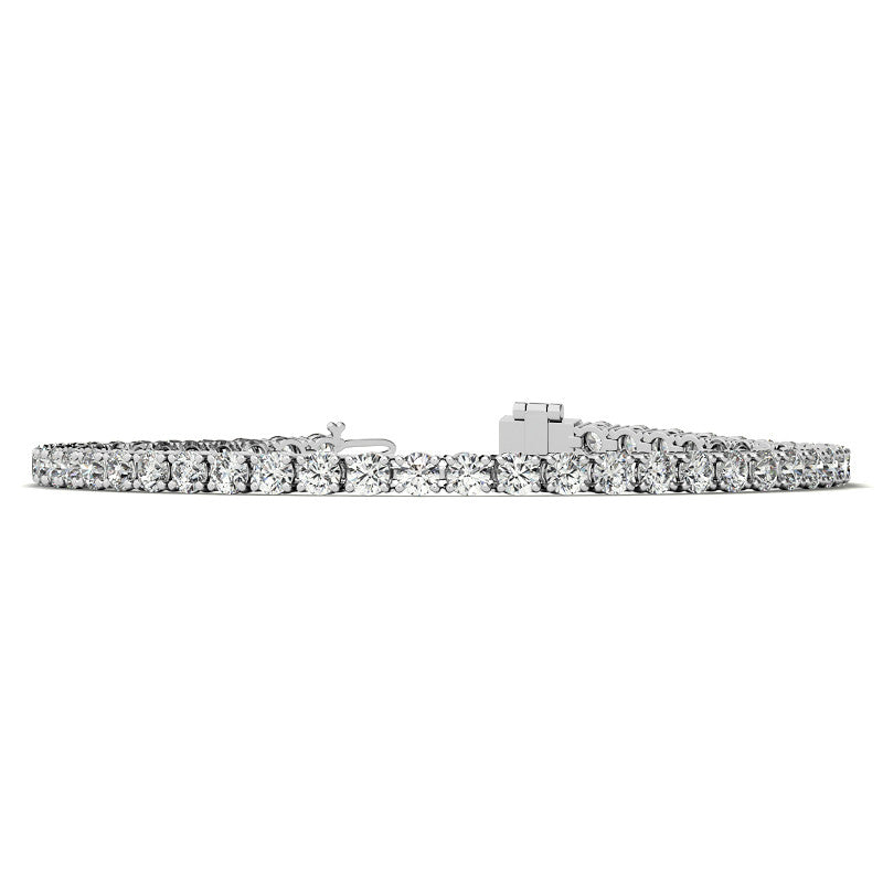 6ctw Moissanite Tennis Bracelet - 3m Stones - 14K Gold, Yellow or Rose Gold