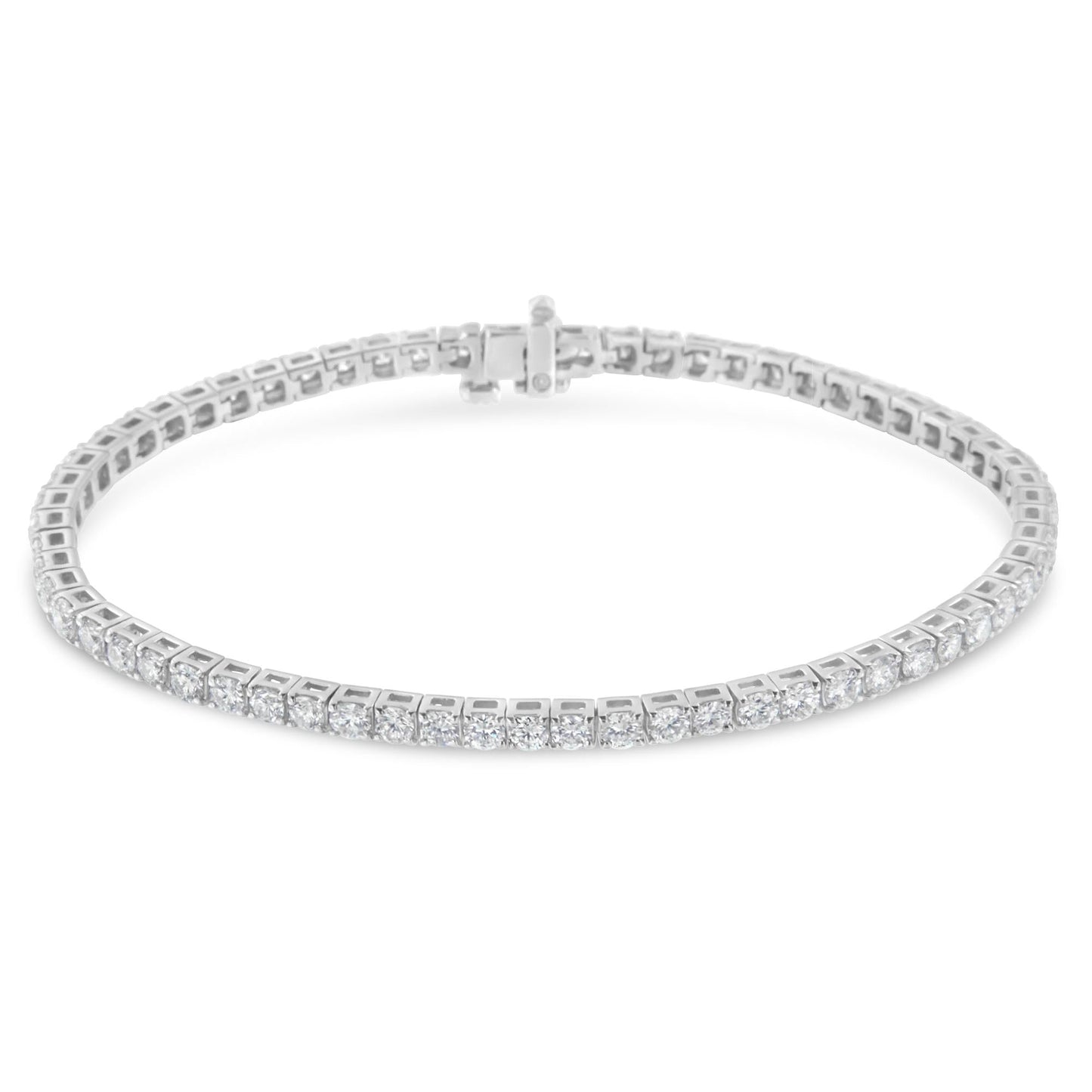Tennis Bracelet IGI Certified Diamond 14K White Gold - Choice of Carat Weights