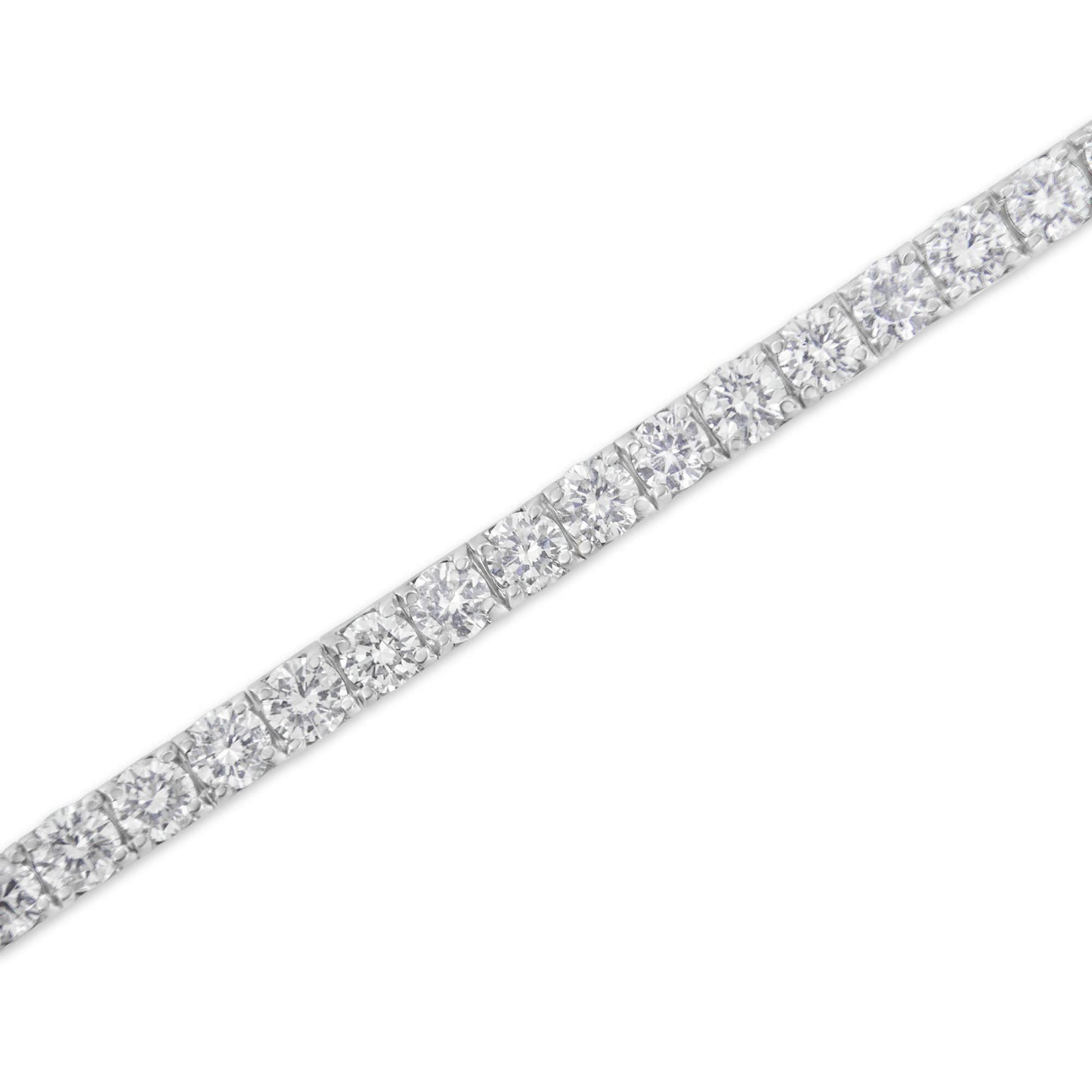 Tennis Bracelet IGI Certified Diamond 14K White Gold - Choice of Carat Weights