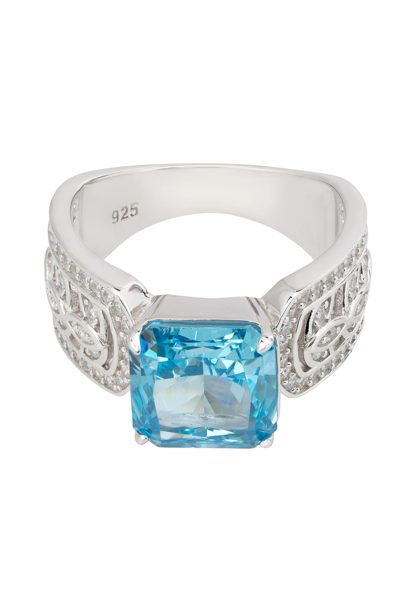 Rowena Cocktail Ring Blue Topaz Silver