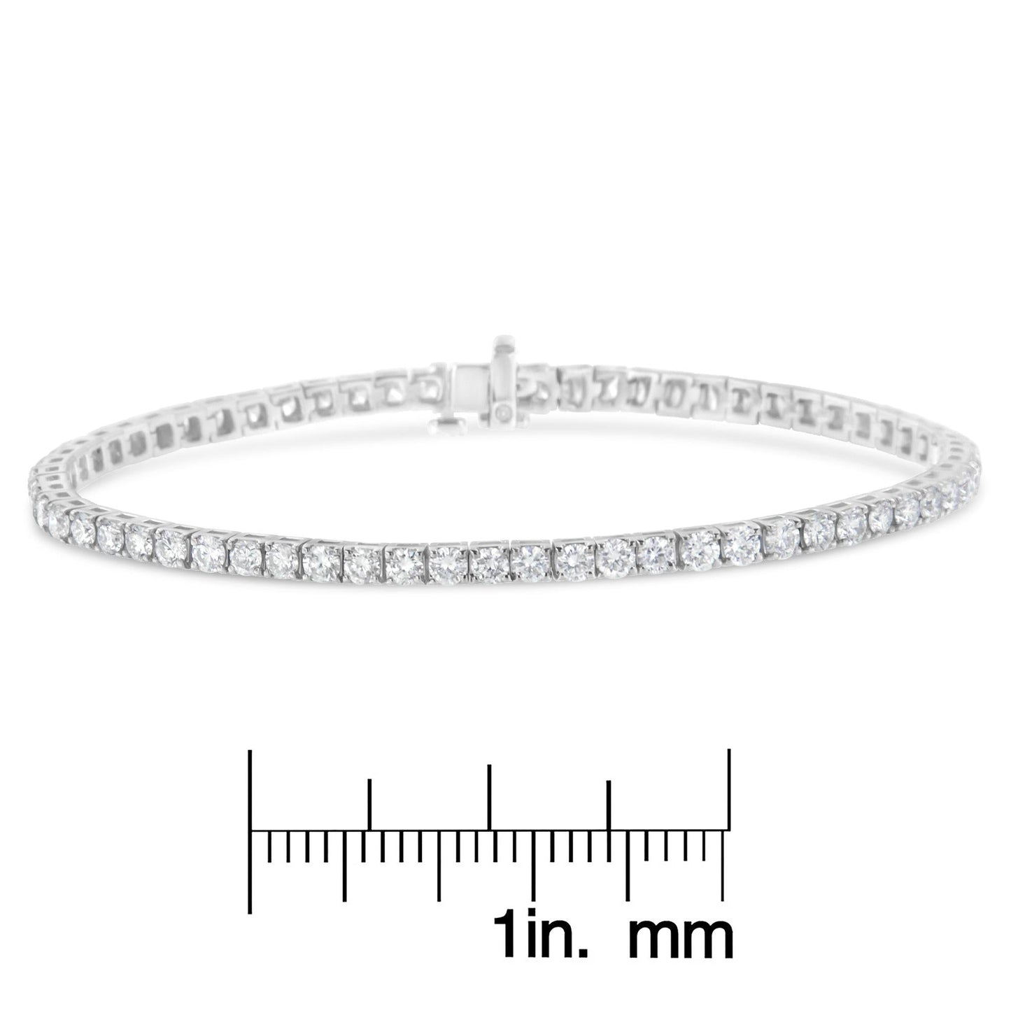 Tennis Bracelet IGI Certified Diamond 14K White Gold - Choice of Carat Weights